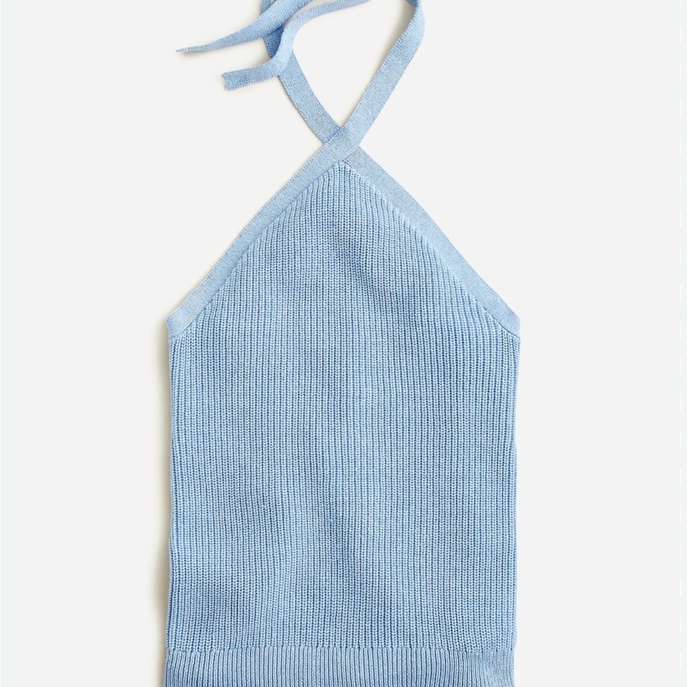 J. Crew Soft Blue Knit Top